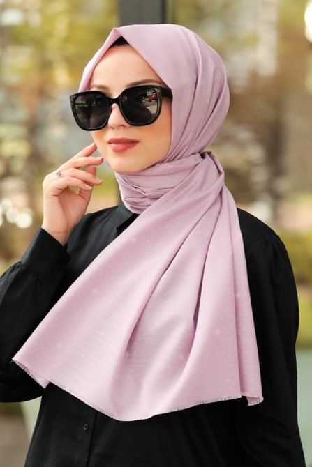 Soft Lavender Diamond Printed Hijab | Um Anas - Islamic clothing