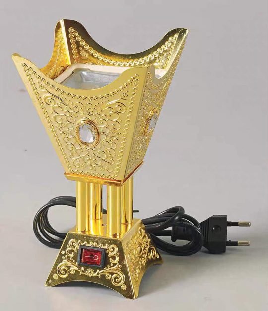 Dubai Style Golden Incense Burner (Medium) Um Anas Islamic clothing